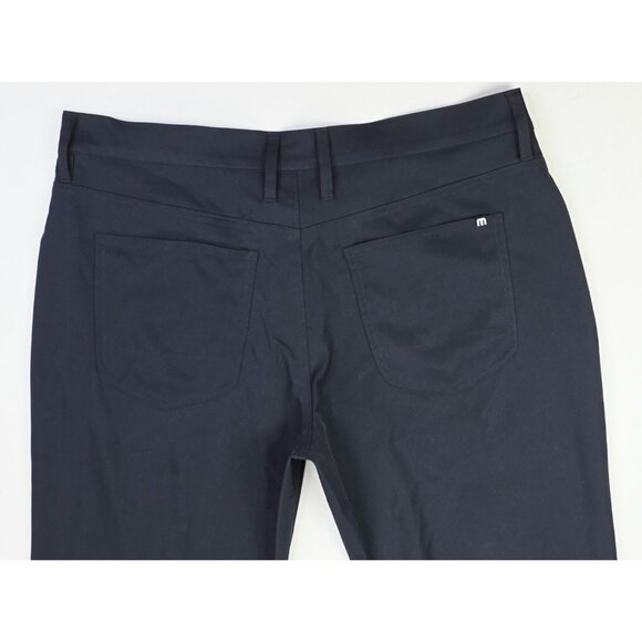 Travis Mathew Size 36X33 Mens Black Embroidered Pocket Logo Polyester Pants - Picture 9 of 10
